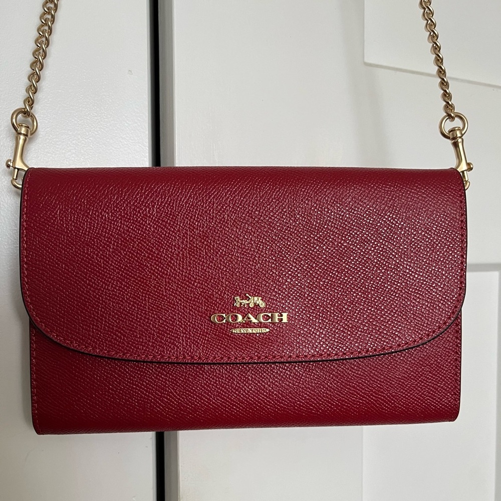 NWT Red Coach Crossbody Purse